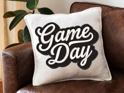 Game Day Embroidery Design, Sports Embroidery File, Football Game Day Machine Embroidery, Team Spirit Shirt Design Embroidery/Applique DESIGNS DesignDestine 