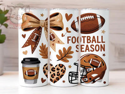 Game Day Fall Football Tumbler, Fall Sports Wrap, 20oz Sublimation, Autumn Football Cup, Game Day Mug, Fall Sports Tumbler, Football Lover Drinkware Sublimation Lara' s Designs 