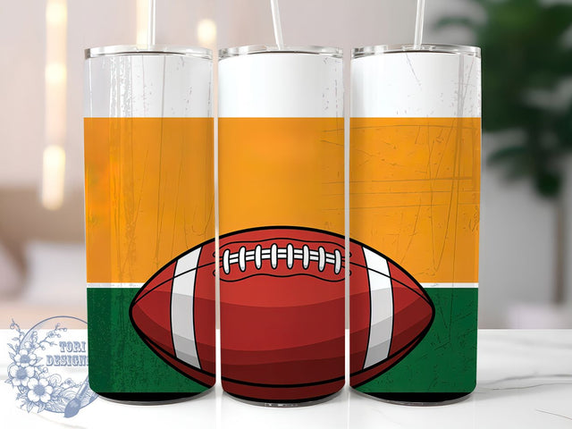 Game Day Football Beer Tumbler, American Football Cup, 20Oz Sublimation Wrap, Game Day Beer Drinkware, Sports Fan Gift Idea, Touchdown And Beer Mug, Gridiron Party Tumbler Sublimation ToriDesigns 