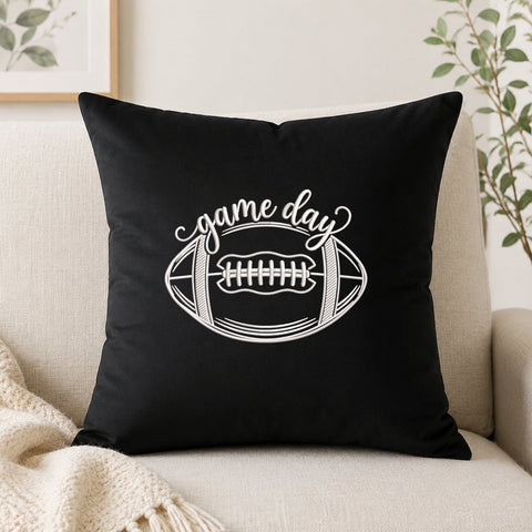 Game Day Football Embroidery Design – Football Outline Script Sports Machine Embroidery File Embroidery/Applique DESIGNS PatternFeed8 