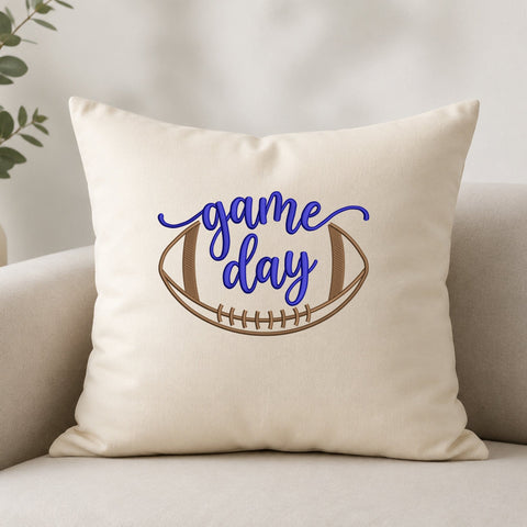 Game Day Football Embroidery Design – Purple Script Football Sports Machine Embroidery File Embroidery/Applique DESIGNS PatternFeed8 