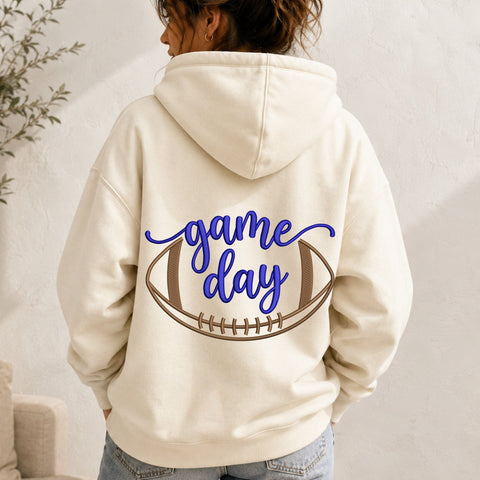 Game Day Football Embroidery Design – Purple Script Football Sports Machine Embroidery File Embroidery/Applique DESIGNS PatternFeed8 