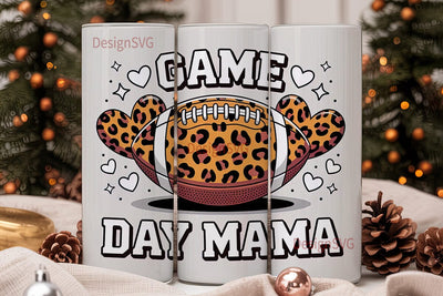 Game Day Mama 20oz Tumbler Design Sublimation DesignSVG 