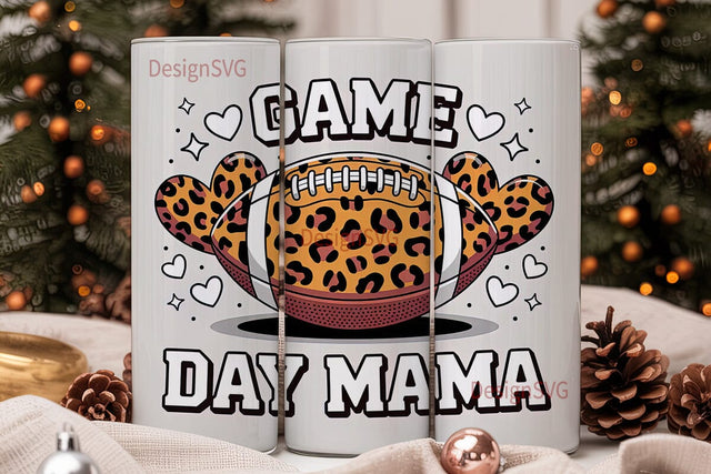 Game Day Mama 20oz Tumbler Design Sublimation DesignSVG 