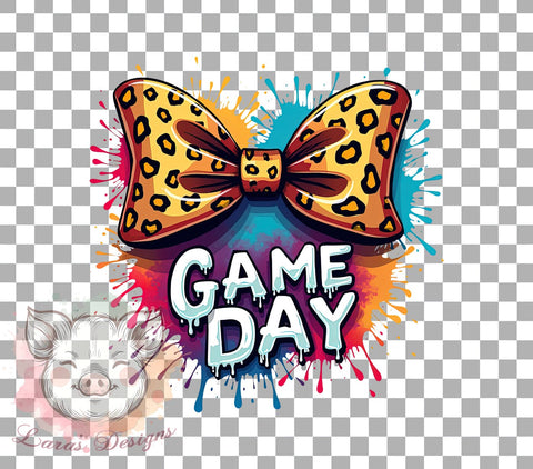 Game Day PNG, Football Mom, Coquette Clipart, Football Bow, Sublimation Download, Sports Mom, Digital Download, Printable Football Sublimation Lara' s Designs 