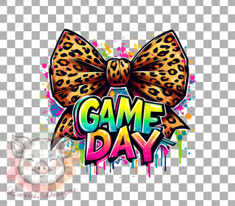 Game Day PNG, Football Mom, Coquette Clipart, Football Bow, Sublimation Download, Sports Mom, Digital Download, Printable Football Sublimation Lara' s Designs 
