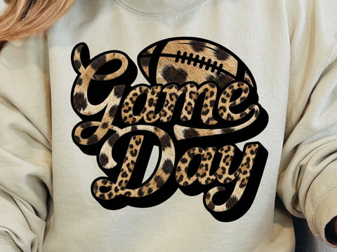 Game Day Png, Game Day Shirt Png, Football Game Day leopard Png, Football Shirt Png, Game Day Vibes Png, Football Mom Png SVG DesignDestine 