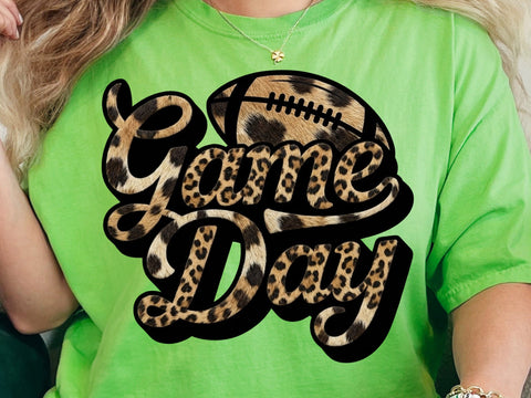 Game Day Png, Game Day Shirt Png, Football Game Day leopard Png, Football Shirt Png, Game Day Vibes Png, Football Mom Png SVG DesignDestine 