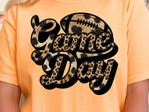 Game Day Png, Game Day Shirt Png, Football Game Day leopard Png, Football Shirt Png, Game Day Vibes Png, Football Mom Png SVG DesignDestine 