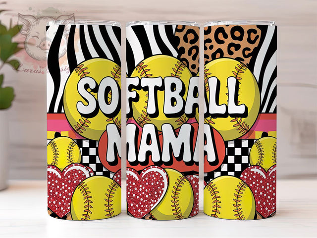 Game Day Sports Mom Tumbler Wrap, Baseball Mama Gift, 20oz Sports Mom Wrap, Team Mom Sublimation Design, Dugout Mama Tumbler, Custom Softball Parent Gift, Game Day Mom Tumbler Sublimation Lara' s Designs 
