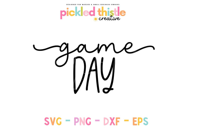 Game Day SVG Sublimation Pickled Thistle Creative 