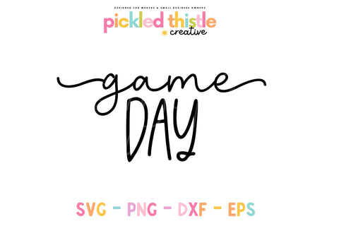 Game Day SVG Sublimation Pickled Thistle Creative 