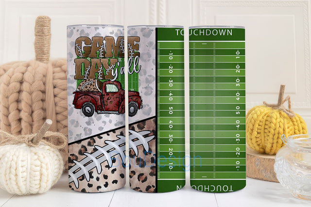 game day tumbler, sports tumbler, football tumbler, baseball tumbler Sublimation BouDesign 