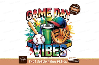 Game Day Vibes Baseball Sublimation Design Sublimation Designangry 
