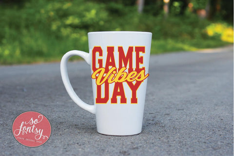 Game Day Vibes - Football Season SVG PNG DXF EPS Files SVG So Fontsy VIP Design Shop 