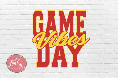 Game Day Vibes - Football Season SVG PNG DXF EPS Files SVG So Fontsy VIP Design Shop 