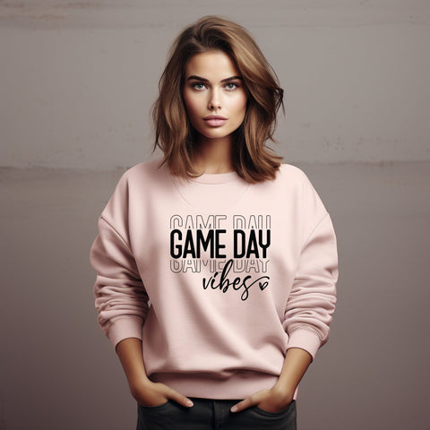 Game Day Vibes Svg Png Files, Game Day Svg, Football Svg, Game Day T-Shirt, Football Mom Svg, Game day football svg SVG DesignDestine 