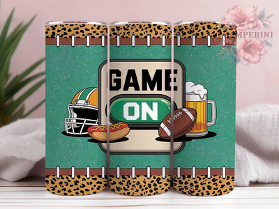 Game On Football Game Day Tumbler Wrap, American Football PNG, 20oz Tumbler Sublimation, Game On Football Wrap, Sports Fan Tumbler, Tailgate Tumbler Design, Printable Football Wrap Sublimation Li Zamperini 