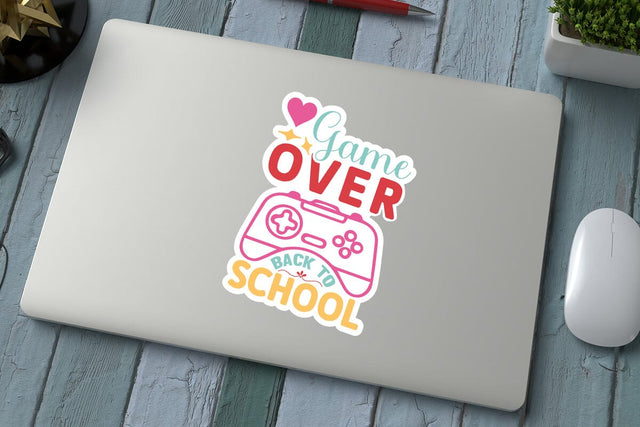 Game over back to school SVG Angelina750 