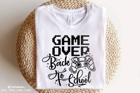 Game Over Back To School Svg, Game Over Svg, School Svg, Gamer Svg SVG Artinrhythm shop 
