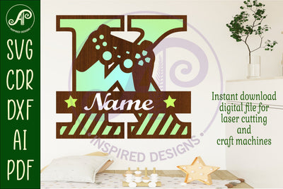 Gamer Capital Monogram Letter K SVG SVG APInspireddesigns 
