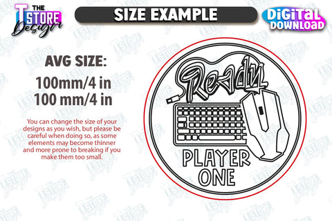 Gamer Coasters Laser Cut Bundle | Drink Coasters | Laser Engraving | Cup Coasters | CNC Files SVG The T Store Design 