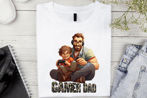 Gamer dad Sublimation Design Sublimation Regulrcrative 