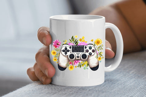 Gamer daddy clipart Sublimation Design Sublimation Regulrcrative 