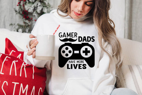gamer dads have more lives SVG Angelina750 