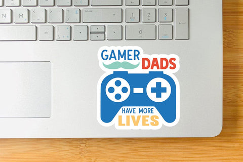 gamer dads have more lives SVG Angelina750 