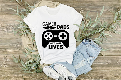 gamer dads have more lives SVG Angelina750 