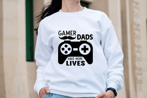 gamer dads have more lives SVG Angelina750 