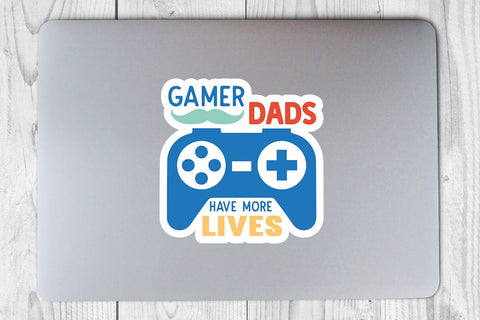 gamer dads have more lives SVG Angelina750 