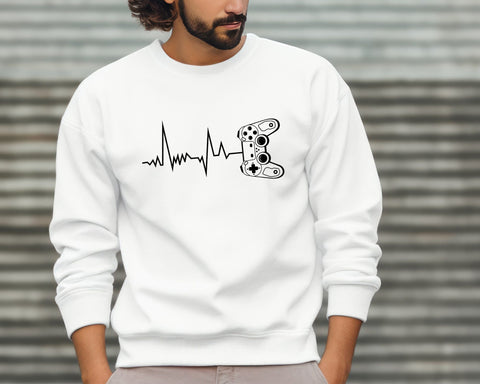 Gamer Heartbeat Video Game Lover Gift T-Shirt Design, Video Games svg files for cricut, cutting files SVG DesignDestine 