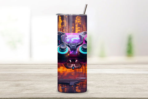 Gamer life 20oz Skinny Tumbler Sublimation Designs, Gaming, Gamer Tumbler Wrap, 3D Game Controller Tumbler Wrap, 20oz Skinny Tumbler, Video Game Sublimation, Video Gaming Tumbler Wrap Sublimation FloridPrintables 