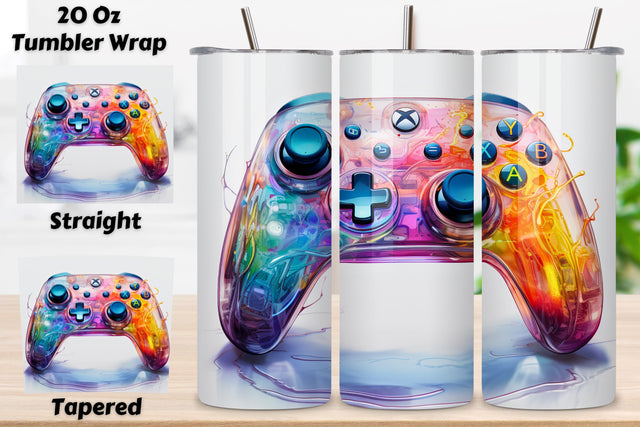 Gamer life 20oz Skinny Tumbler Sublimation Designs Gaming Tumbler Png Gaming PNG File Gaming Tumbler Wrap Seamless Design Sublimation FloridPrintables 