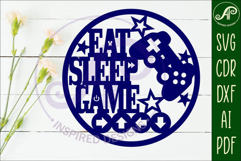 Gamer sign svg laser cut file SVG APInspireddesigns 