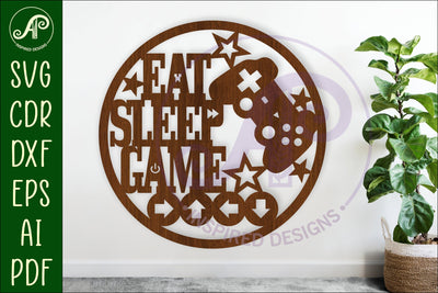 Gamer sign svg laser cut file SVG APInspireddesigns 