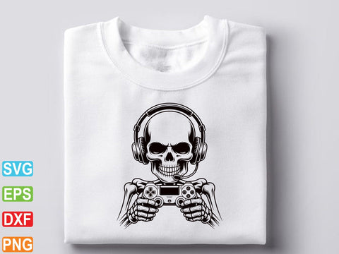 Gamer Skeleton Svg, Gaming Svg, Controller Svg SVG artprintfile 