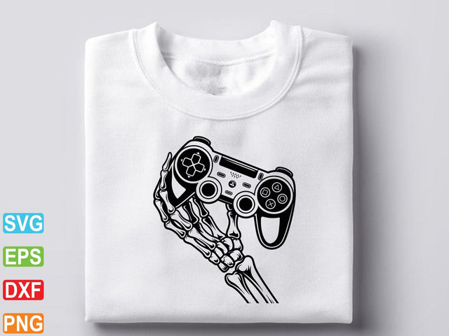 Gamer Skeleton Svg, Gaming Svg, Controller Svg SVG artprintfile 