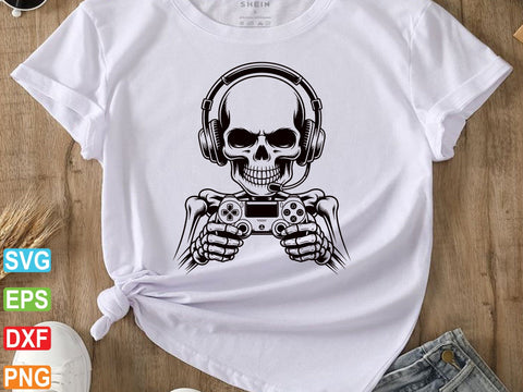 Gamer Skeleton Svg, Gaming Svg, Controller Svg SVG artprintfile 