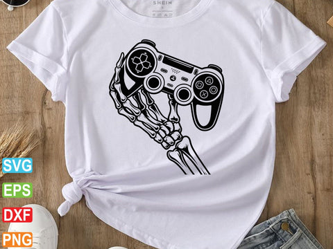Gamer Skeleton Svg, Gaming Svg, Controller Svg SVG artprintfile 