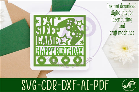 Gamer themed named wall sign or card topper svg SVG APInspireddesigns 