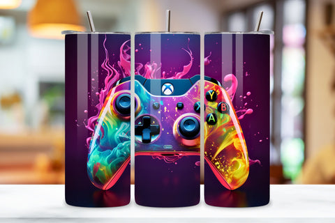 Gamer Tumbler sublimation designs download PNG, Game Tumbler Wrap, Inspirational Tumbler Design, Skinny Tumbler Sublimation FloridPrintables 