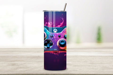 Gamer Tumbler sublimation designs download PNG, Game Tumbler Wrap, Inspirational Tumbler Design, Skinny Tumbler Sublimation FloridPrintables 