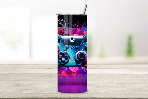 Gamer Tumbler Wrap, 3D Game Controller Tumbler Wrap, Gamer Tumbler Wrap, 3D Game Controller Tumbler Wrap, 20oz Skinny Tumbler, Video Game Sublimation, Video Gaming Tumbler Wrap Sublimation FloridPrintables 