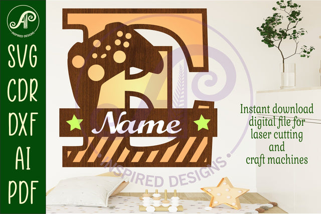 Gamer X Capital Monogram Letter E SVG SVG APInspireddesigns 