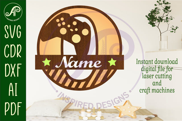 Gamer X Capital Monogram Letter O SVG SVG APInspireddesigns 