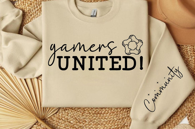 Gamers United! Sleeve SVG Design SVG Designangry 