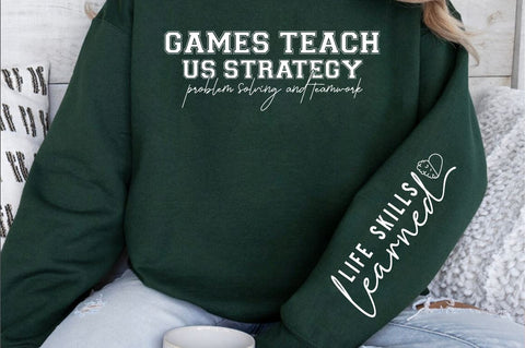 Games teach us strategy Sleeve SVG Design SVG Designangry 